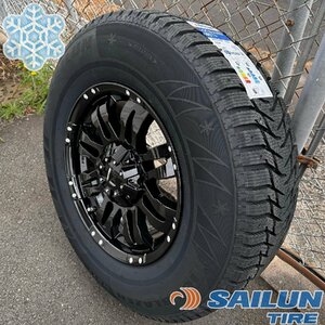 即納 スタッドレス プラド ハイラックス FJ タホ H3 SAILUN WST3 265/65R17 or 265/70R17 タイヤ ホイールセット 4本セット 1台分 新品