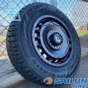 即日発送 スタッドレス ジムニー シエラ JB74W（リフトアップ車） SAILUN WSTX 225/70R16 タイヤホイールセット SwaGGer 16インチ