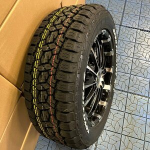 車検対応 200系ハイエース 17インチ タイヤホ イールセット 4本セット 1台分 BD12 TOYO オープンカントリー AT 215/60R17 ホワイトレター