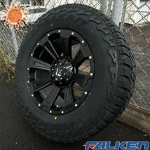 ランクル300（GX,AX,VX,ZX,GRスポーツ）17インチ タイヤホイールセット 4本セット 1台分 FALKEN WILDPEAK AT 265/70R17 DeathRock_画像2