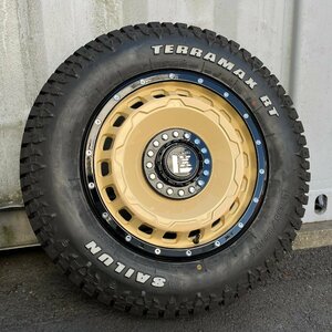 ラスト1セット! 5本セット【背面用付き】ジムニー JB64 JB23 JA12 JA11 新品タイヤホイール SAILUN TERRAMAX RT 185/85R16 ホワイトレター