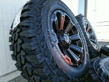 プラド ハイラックス サーフ ヨコハマ ジオランダー MT 265/70R17 265/65R17 LEXXEL DeathRock 17インチタイヤホイールセット_画像3