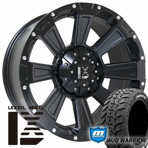 LEXXEL DeathRock プラド ハイラックス FJ サーフ パジェロMONSTA MUDWARRIOR 265/65R17 265/70R17 タイヤホイール17インチ ホワイトレター