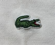 ● LACOSTE ラコステ ● ロゴ ワニ ワッペン 半袖 ポロシャツ ライトピンク 4_画像4