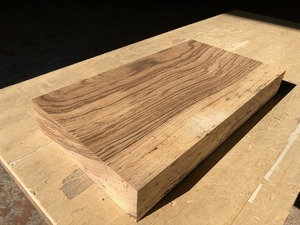 送料無料！！【S50A】ゼブラウッド 443×248×60㎜ 板材 乾燥材 木工 DIY 材木 天然木 無垢材 《銘木すずめや》