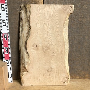 送料無料！！【S230C】栗 597×～390×40㎜ 杢 板材 乾燥材 木工 DIY 材木 天然木 無垢材 《銘木すずめや》の画像8