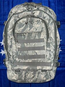 中古美品　MADE IN USA ABU SANDPIPER OF CALIFOLNIA BUGOUT EXPANDABLE TACTICAL BACKPACK USAF CAMO.