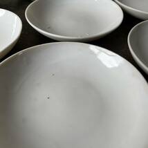 5枚set 古い小皿 薄造り 白磁 デットストック 1970年代貿易　検: 取り皿 豆皿 醤油皿 デザート 小プレート 陶器 アンティーク ビンテージ_画像3