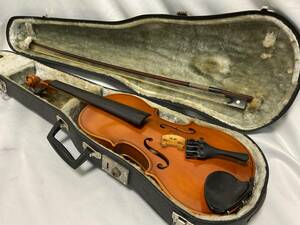 SUZUKI 鈴木バイオリン 1980年代製 1/2 全長約52㎝ ラベル剥がれ Hケース付 現状品 