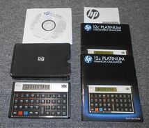 ★HP 12c Platium 関数電卓 金融電卓 英文・仏文マニュアル/多言語マニュアルCD-ROM付 中古 本体美品 現状品 横浜発★_画像1