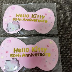 サンリオ　ハローキティ　50th Anniversary　ピンバッチ