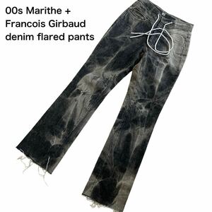 90s 00s Marithe + Francois Girbaud denim flared pants archive アーカイブ ifsixwasnine lgb L.G.B. KMRii 14th addiction Tornado Mart