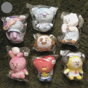 BT21 一番くじ　ぬいぐるみ　7個　BTS 全種　全7種　コンプリート　COOKY CHIMMY TATA MANG RJ 