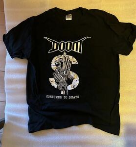 Doom “Consumed to Death” Tシャツ　UK crust hardcore サイズL ほぼ未使用