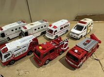 トミカ ミニカー など TOMICA 緊急車両 消防車 警察車両 パトカー 救急車 自衛隊 国土交通省 作業車 白バイ ドクターヘリ 大量セット ①_画像7