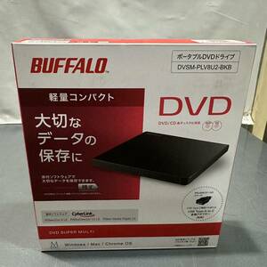 バッファロー DVDドライブ DVSM-PLV8U2-BKB USB2.0 Macにも対応 バスパワー ポータブル 外付け スーパーマルチ Buffalo