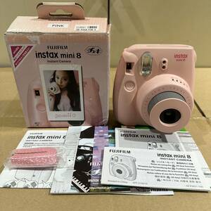 FUJIFILM Cheki instax mini 8 チェキ カメラ フジフィルム 箱付属 インスタントカメラ ピンク 