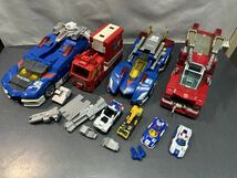 トミカ ハイパーブルーポリス ソニックアロー ソニックブレイカー DX合体 ハイパーレスキュー 当時物 Tomica ミニカー まとめ売り_画像1