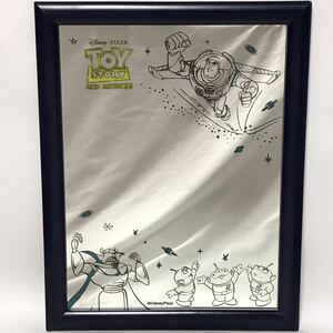 当時物 貴重 トイストーリー 壁掛け ミラー / 42cm×33cm / レア TOY STORY 鏡 / バズライトイヤー リトルグリーンメン エイリアン ザーグ