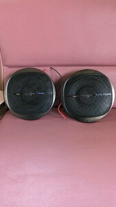 80年代当時物 Pioneer パイオニアTS-1630埋込2ウェイスピーカー100Wカバー付き 旧高速有鉛昭和carrozzeriaカロッツェリア　