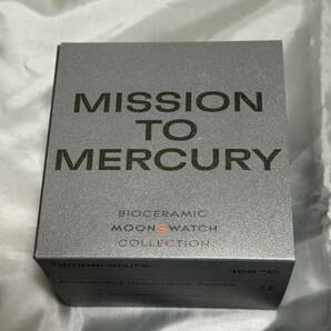 BIOCERAMIC MOONSWATCH MISSION TO MERCURY 中古美品 ヒルシュ製本革ベルト・Dバックル付の画像1
