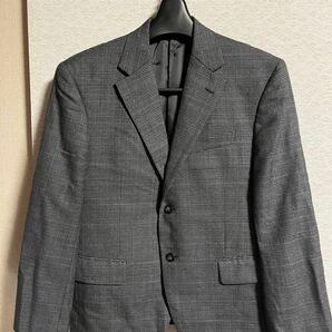 花菱　HANABISHI スーツジャケット　薄茶チェック　BE6程度 テーラードジャケット