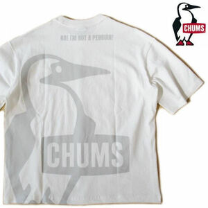 チャムス/CHUMS【オーバーサイズドブービーＴシャツ】USAコットン ルーズシルエット大きめＴシャツ CH01-2356 ホワイト Lサイズ