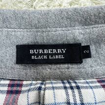 《極美品》バーバリーブラックレーベル ジャケット ノバチェック コート くるみボタン BURBERRY BLACK LABEL メンズ グレー Mサイズ_画像7