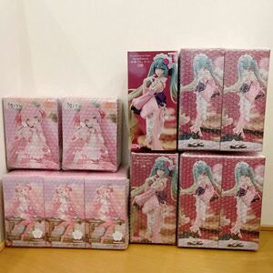 H746【11体まとめ売り★未開封新品】初音ミク Exc∞d Creative Figure -抹茶パフェ さくら- ぬーどるストッパーフィギュア -桜ミク2024-