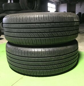 管理番号：C2-7-3●【送料無料！2本セット】185/60R15 YOKOHAMA ADVANｄＢ V552 2019年製 山あり/夏タイヤ/適格請求書発行可能