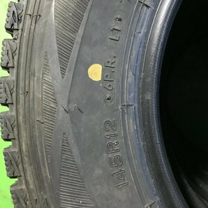 管理番号：C2-2-3●【送料無料！4本セット】145R12 6PR LT DUNLOP WINTERMAXX SV01 2018年製 山あり /冬タイヤ/適格請求書発行可能の画像5