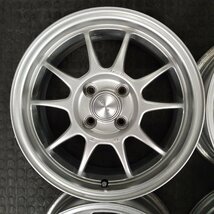 管理番号：A2-36【4本価格】【15x6J 4x100 ET+45 ハブ73】ブリヂストン ECO FORME・コンパクトカー等・直接引取・適格請求書発行可能_画像6