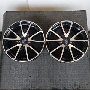 管理番号：A2-55【2本のみ】【17x7J 5x114.3 ET+55 ハブ57】SUBARUスバル純正・レボォーグ等・ブラポリ・直接引取・適格請求書発行可能