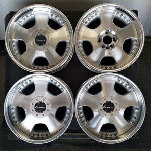 管理番号：A2-76【4本価格】【18x8J 4x114.3 5x114.3 ET+25 ハブ73】ワークWORK Lfora・マルチ・店頭引取可能・適格請求書発行可能