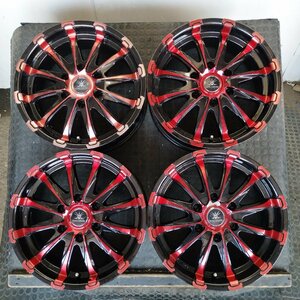 管理番号：A2-87【4本価格】【17×7J 6x139.7 ET+37 ハブ107】Bounty collection・200系 ハイエース等・店頭引取・適格請求書発行可能