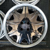 管理番号：A2-45【4本価格】【17×7J 4x100 ET+53 ハブ60】WORK VARIANZA・ヤリス ヴィッツ ライズ等・店頭購入・適格請求書発行可能_画像4