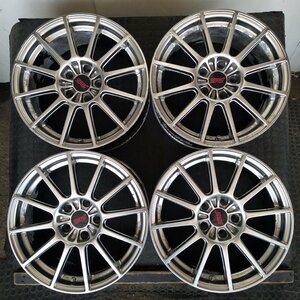 管理番号：A2-132【4本価格】【17x8J 5x114.3 ET+50 ハブ56】スバルSUBARU純正・ENKEI製・インプレッサ WRX STI等・適格請求書発行可能