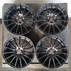 管理番号：A2-143【4本価格】【17x7J 5x100 ET+48 ハブ56】スバルSUBARU純正・ENKEI製・インプレッサ WRX STI等・適格請求書発行可能