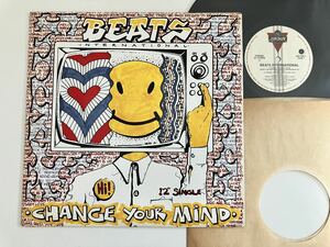 【Norman Cook/Fatboy Slim】BEATS INTERNATIONAL / Change Your Mind 5Mix 12inch LONDON RECORDS US 869709-1 92年盤,Danny Tenaglia,