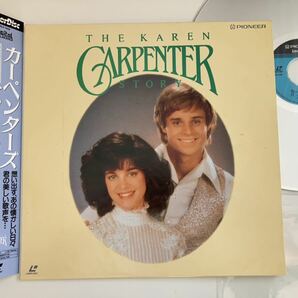 カーペンターズ ストーリー THE KAREN CARPENTER STORY 帯付LD PILF1148 良好89年版Carpenters,Top Of The World,ふたりの誓い,遥かなる影の画像1