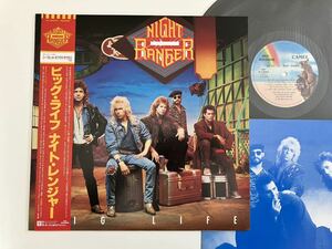 Night Ranger/ BIG LIFE 帯付LP ワーナー P-13443 87年4th,ナイト・レンジャー,Secret Of My Success,Jack Blades,Brad Gillis,Jeff Watsom