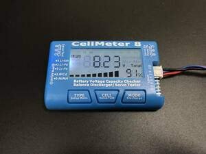 No.021 CellMeter 8 多機能 バッテリー容量 チェッカー 　※定形外送料140円※ バッテリーチェッカー/バッテリー放電/サーボテスター @E