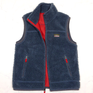 美品 L.L.Bean MOUNTAIN PILE FLEECE VEST エルエルビーン マウンテンパイルフリースベスト Mサイズ グレー 502429