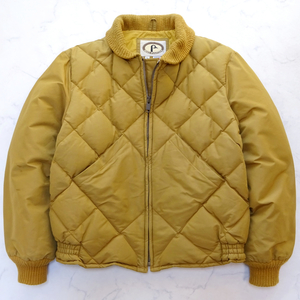 米国製 BERT PULITZER DOWN JACKET バートピューリッツァー 60/40クロス ダウンジャケット スカイライナー Lサイズ カーキ