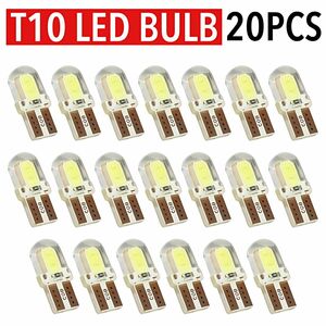 T10 T16 LEDバルブ 20個 12V 4SMD ホワイト ルームランプ ナンバー灯 ポジション球 高輝度 明るい 爆光 