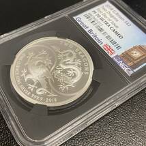 最高鑑定 2018 イギリス ツードラゴンTwo Dragons 1オンス 銀貨 NGC PF70UC 初日鑑定 ロイヤルミント アンティーク モダン コイン 資産保全_画像10