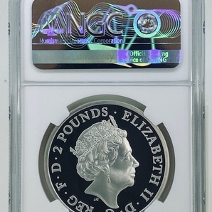 最高鑑定 2020 イギリス ブリタニア 1オンス 銀貨 Britannia NGC PF70UC ロイヤルミント 保証書 小冊子 元箱 アンティーク モダン コインの画像4