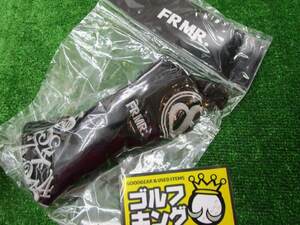 GK尾張旭◇新品418 【ヘッドカバー】【値下げ】【フランク三浦】 FRMR HC BS UT用 BK◆SV◆エナメル◆