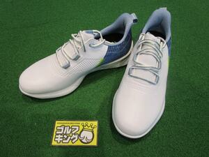 GK尾張旭◇ 新品567 フットジョイ◆55429◆24フューエルフラッシュレース◆WH◆BL◆ホワイト◆ブルー◆25.0◆シューズ◆