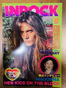 ★INROCK1991/8Vol.92◆MADONNA/SKID ROW/BON JOVI @ ｙｙ７